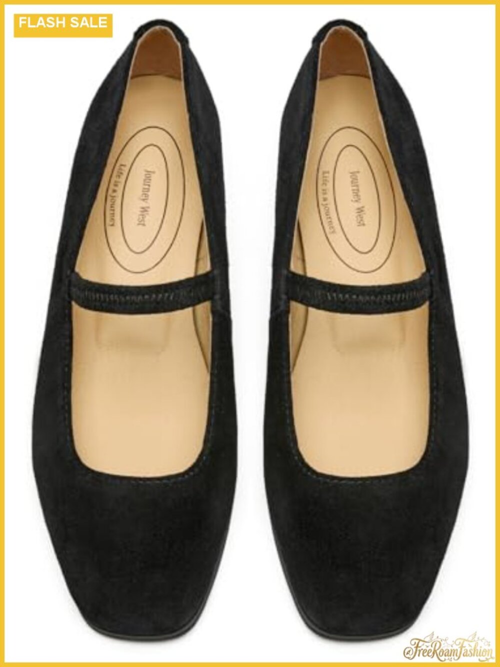 Women's Leather Mary Jane Flats Slip On Business Casual Dress Shoes